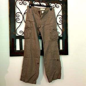 Cargo linen pants
